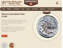 Tablet Screenshot of alabasterwatchandclock.com
